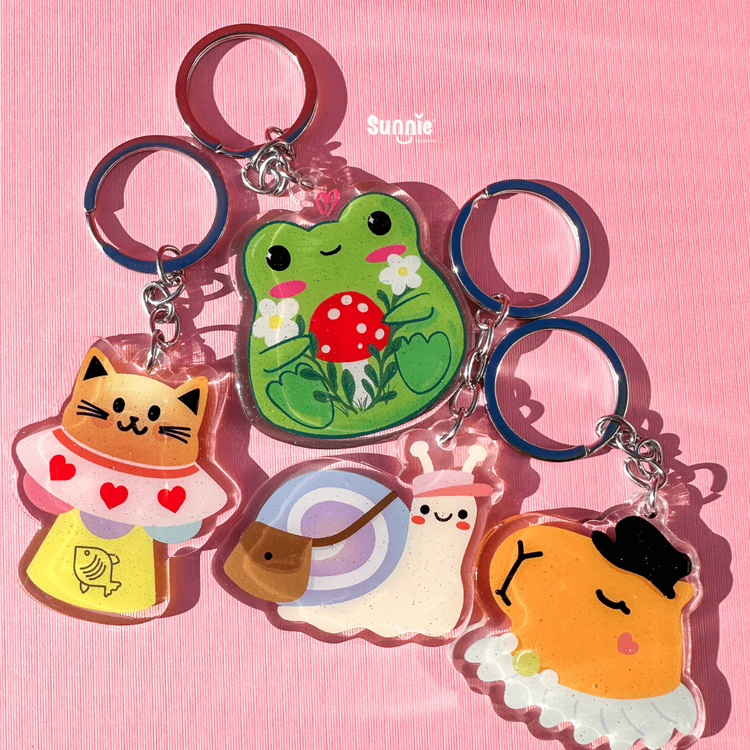 Capybara Acrylic Keychain