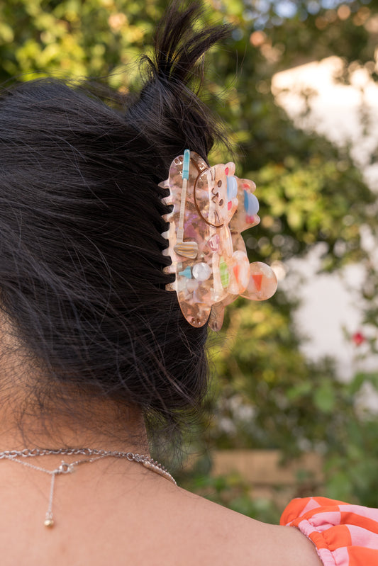 Golfer Cat Hair Claw Clip