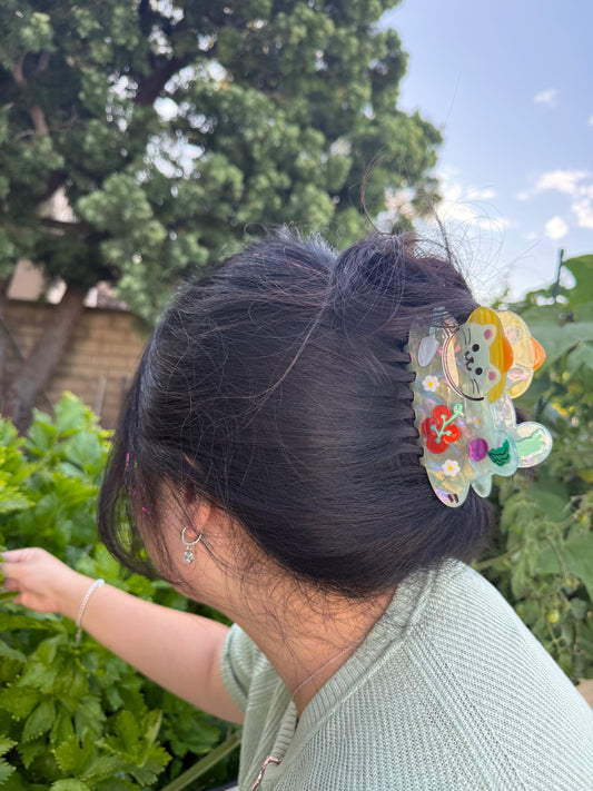 Gardener Cat Hair Claw Clip