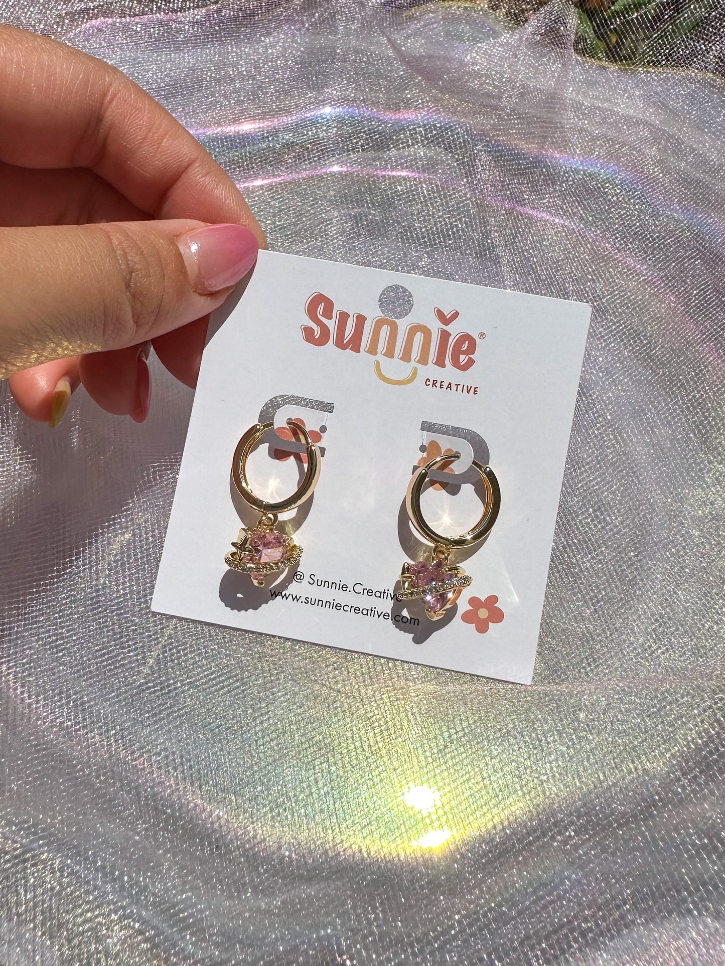 Heart Planet Hoops