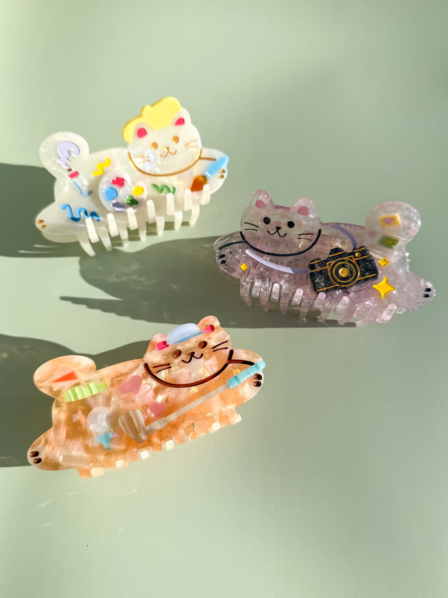 Golfer Cat Hair Claw Clip