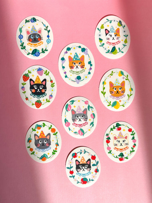 Fruity Cats Sticker