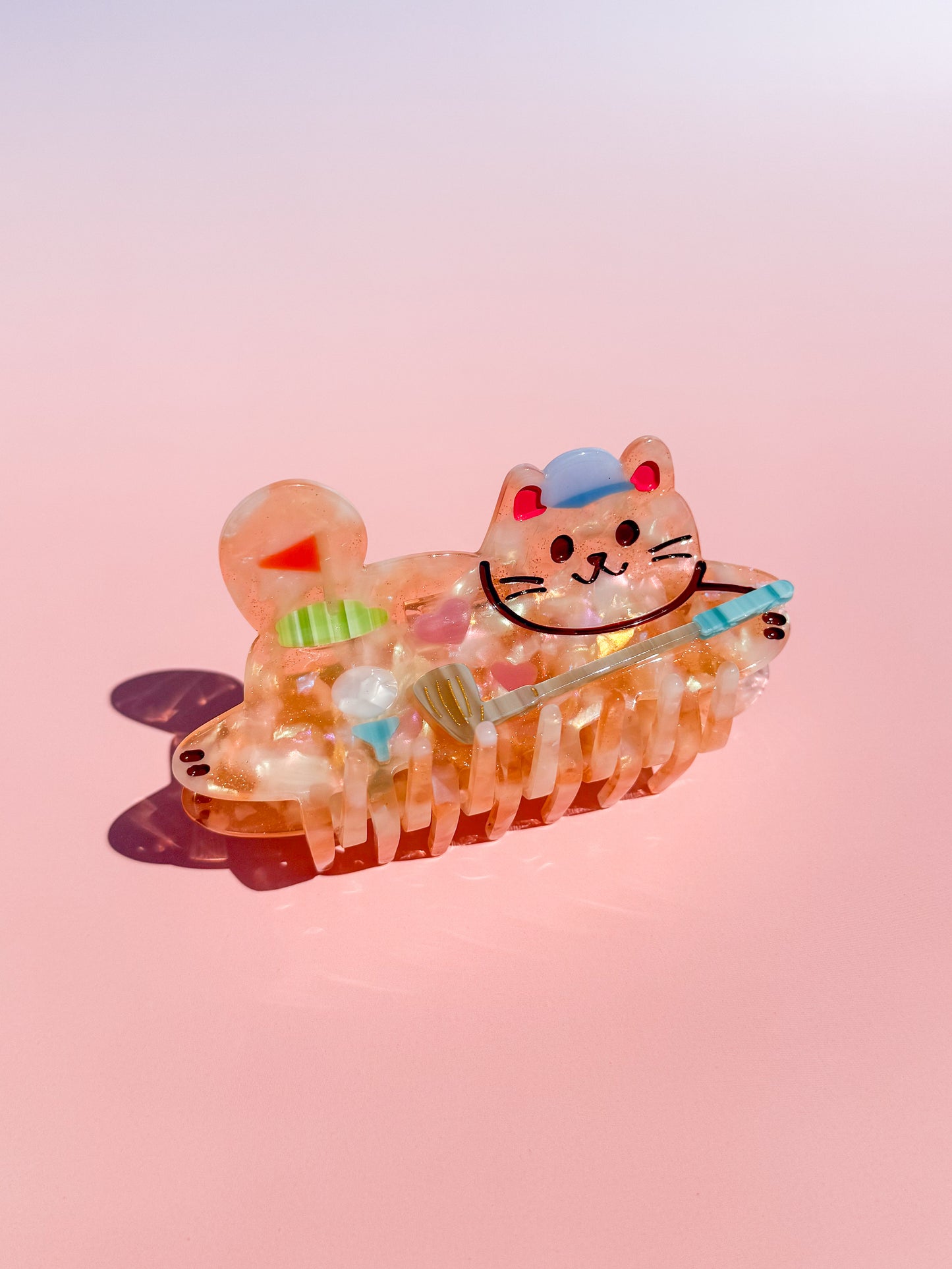 Golfer Cat Hair Claw Clip