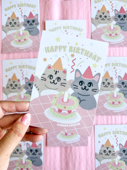 "Happy Birthday" Postcard