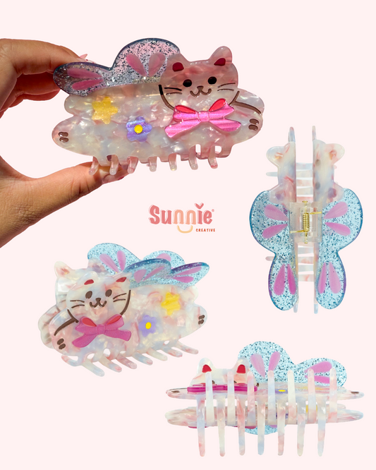 Fairy Cat Hair Claw Clip