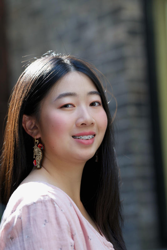 Tiger Earrings//Statement Earring//Acrylic Earrings //Lunar New Year Earrings//Chinese New Year Earrings//Animal Earrings//Chinese Zodiac