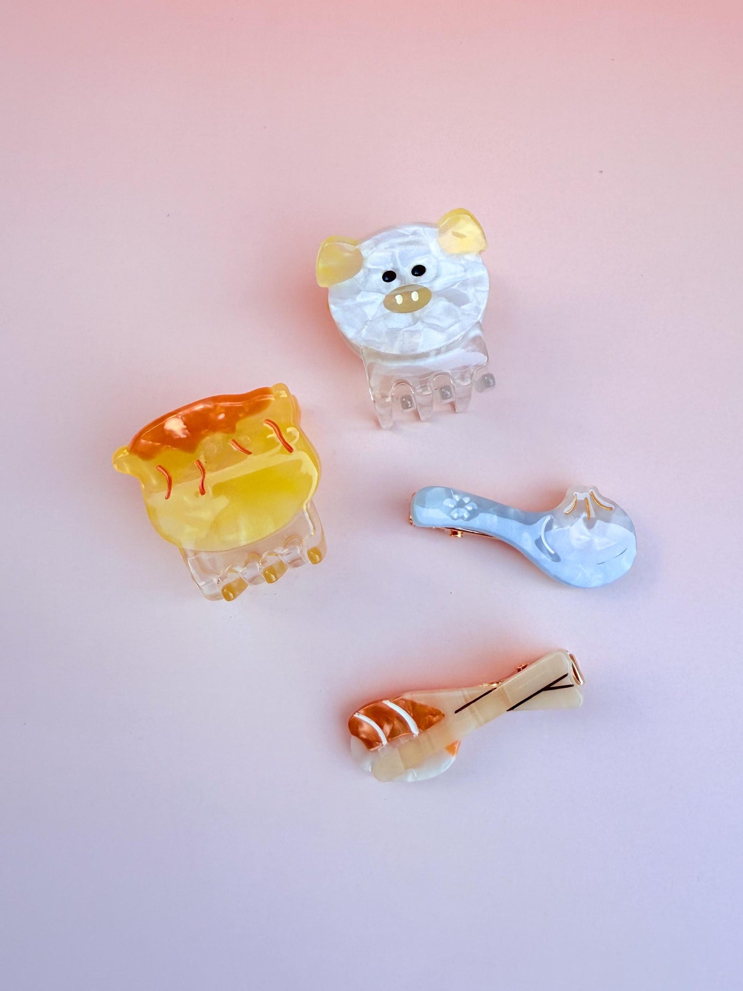 Mini Dim Sum Claw Clip//Cute Asian Food Hair Accessory for Women//Stylish FoodieGift//Trendy Hair Claw//Gift for Fashion Lover