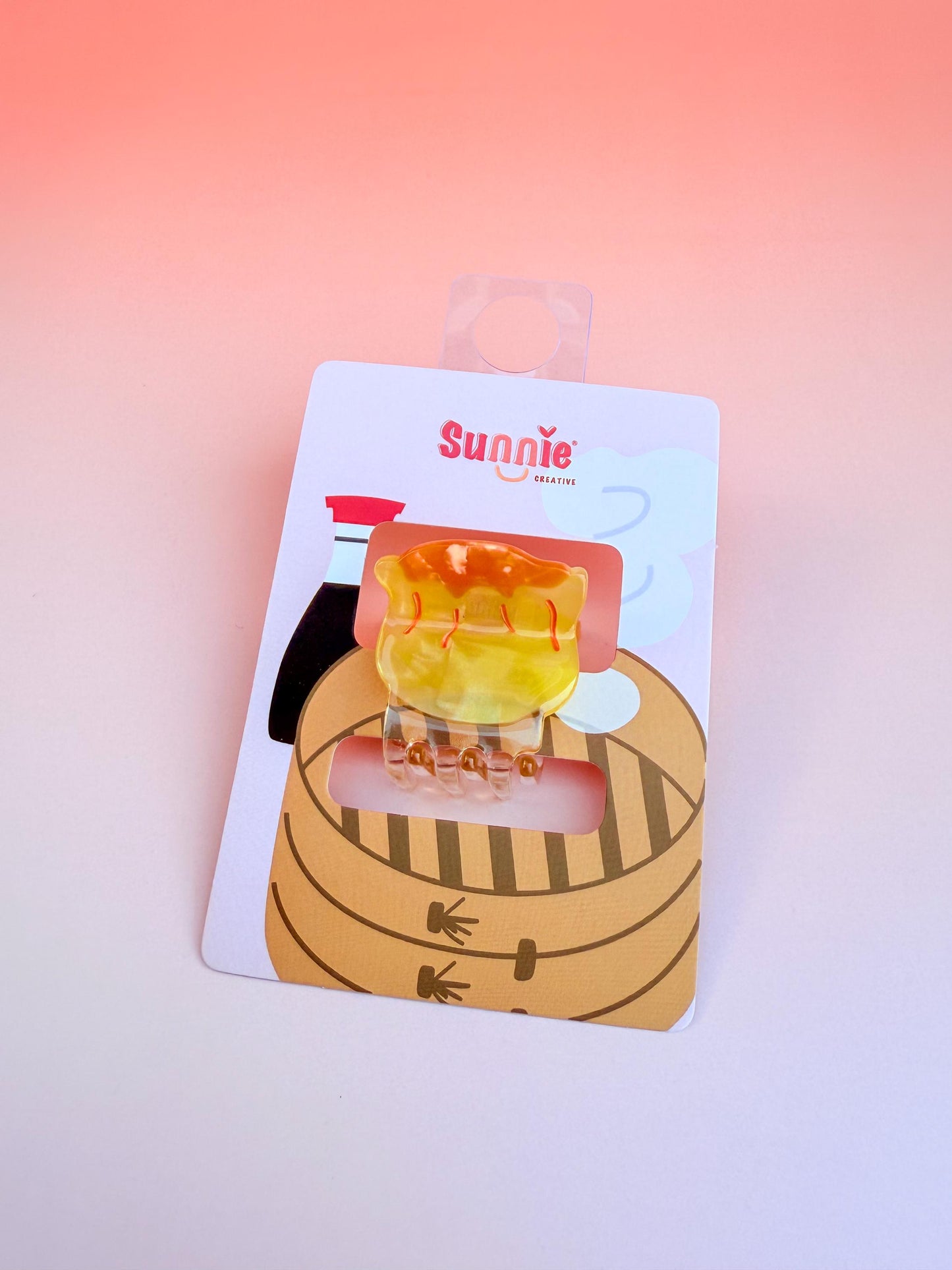 Mini Dim Sum Claw Clip//Cute Asian Food Hair Accessory for Women//Stylish FoodieGift//Trendy Hair Claw//Gift for Fashion Lover
