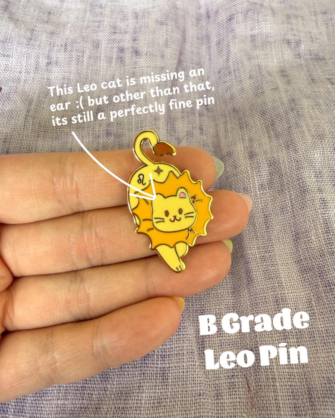 Zodiac Cat Enamel Pin: Zodiac, Cat Lover Birthday Gift