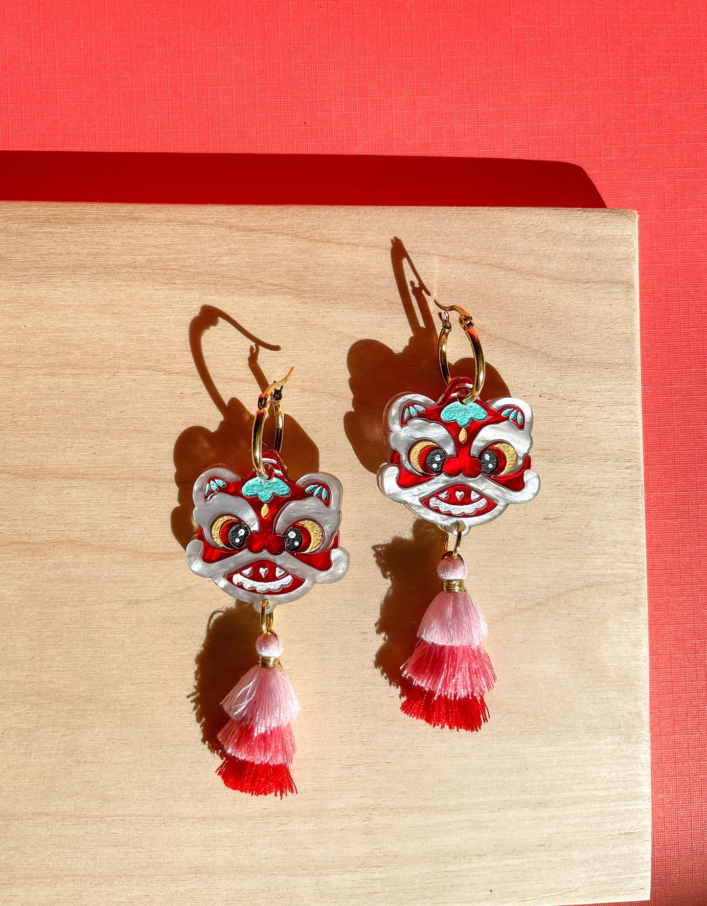 Lion Dance Earrings