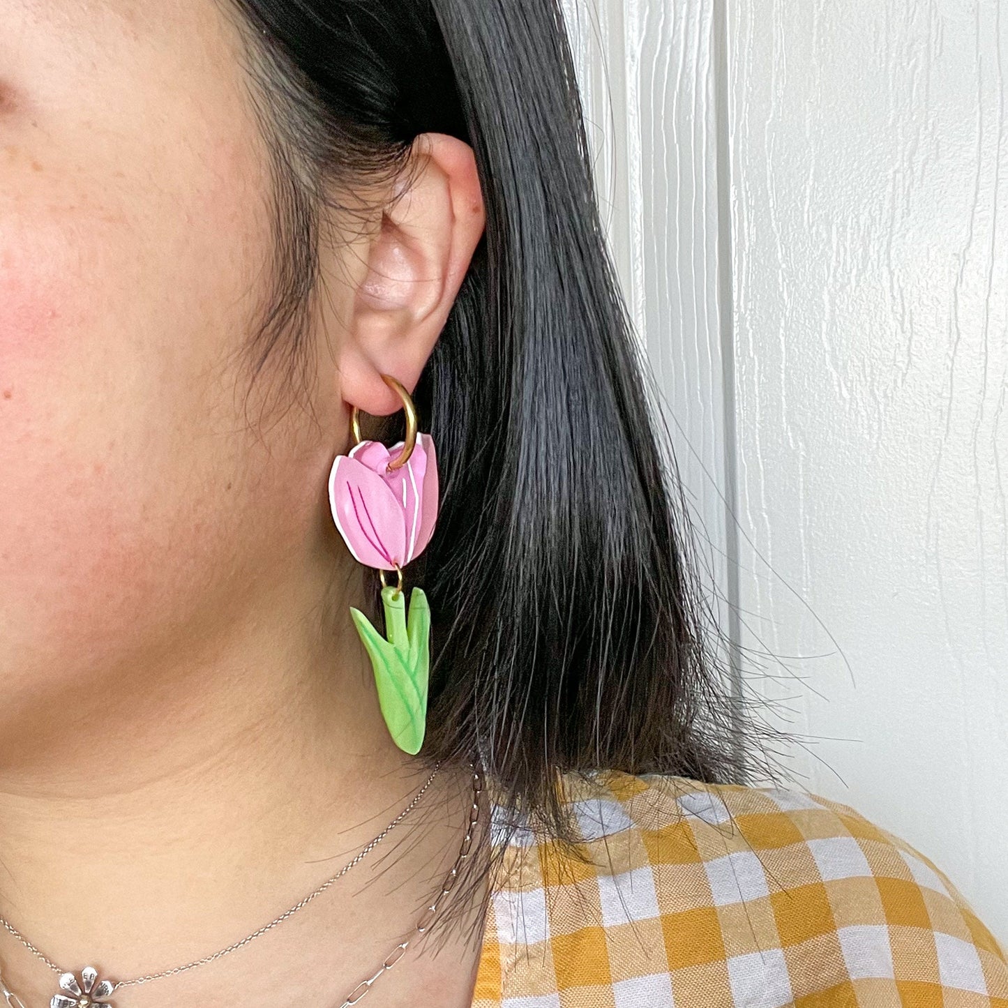 Spring Tulip//Flower Earring//Spring Flower Earrings//Statement Earring//Acrylic Earring//Daisy Earrings//Cute Earrings