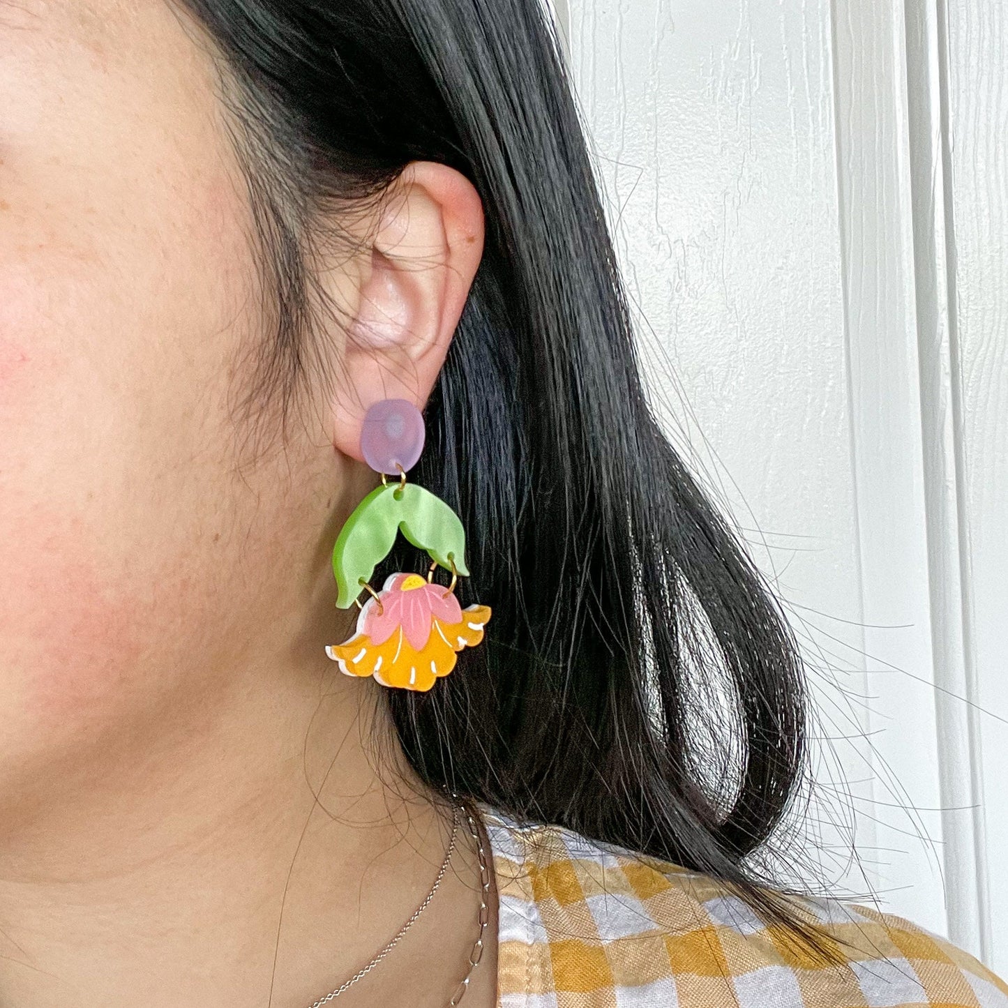 Mismatch Blooming Daisy//Flower Earring//Spring Flower Earrings//Statement Earring//Acrylic Earring//Daisy Earrings//Cute Earrings