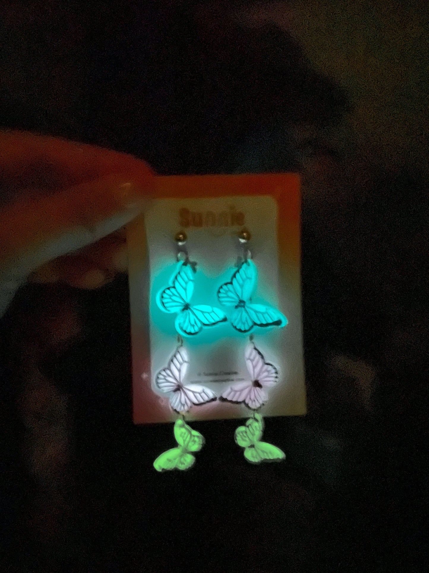 Kaleidoscope Butterfly//Spring Earring//Statement Earring//Acrylic Earring//Insects Earrings//Statement Hoop