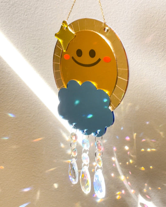 Be the Sunshine Wall Hanging//Mirror Acrylic Sun Decor//Girls Room Decor//Wall Decor// Cute Acrylic Decor// Sun catcher Decor