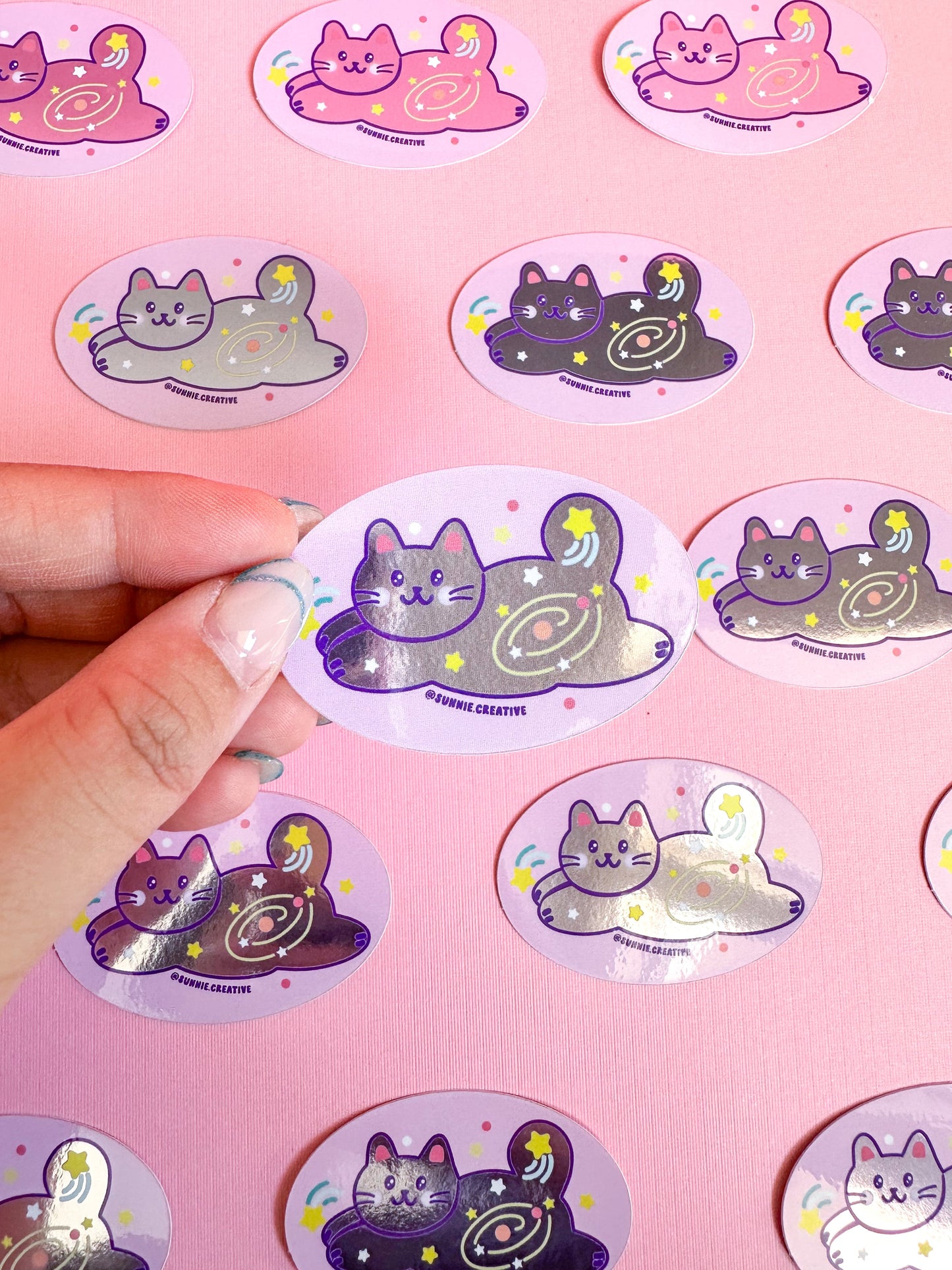 Flying Cats Sticker