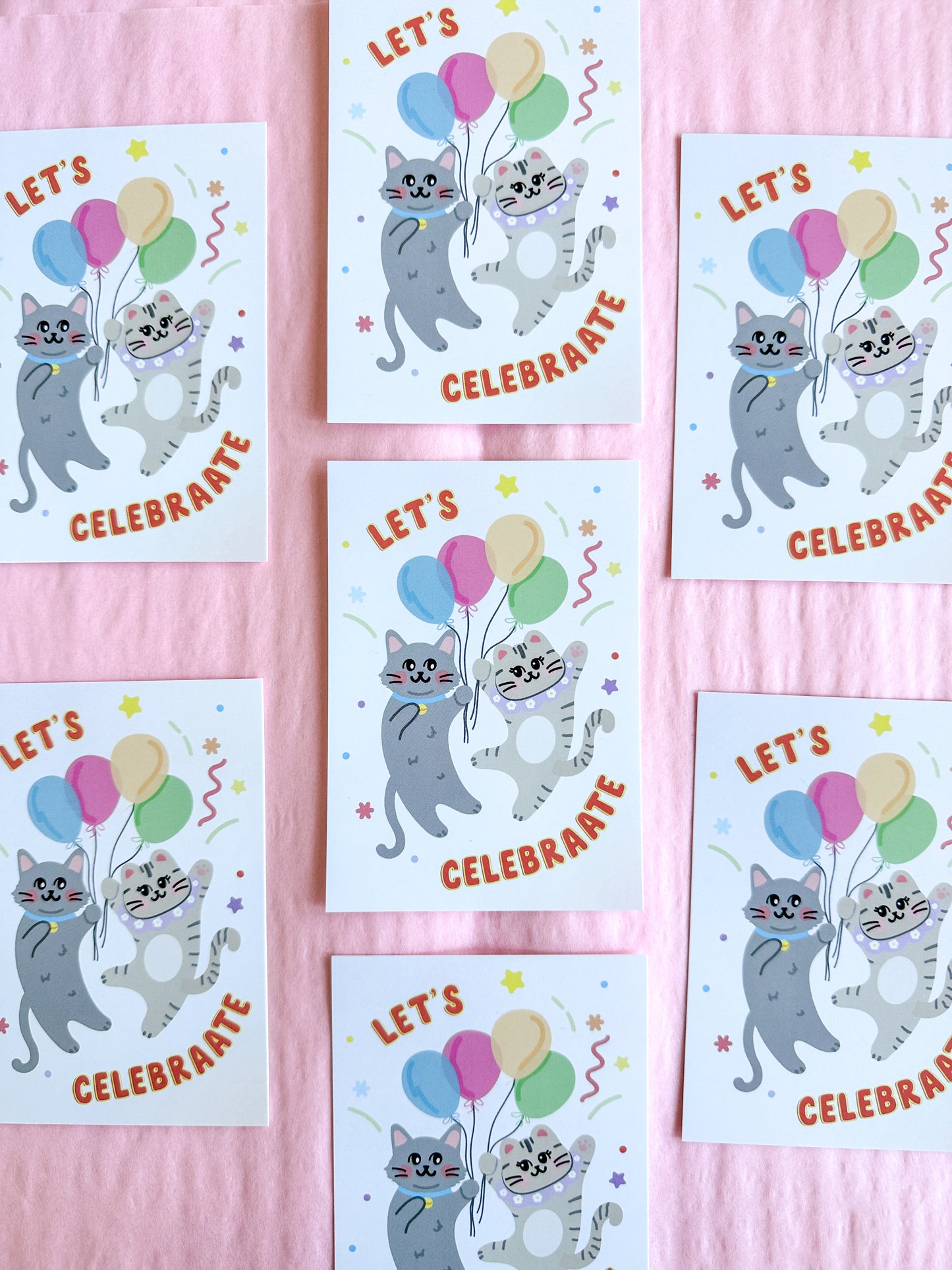 "Let's Celebrate" Postcard