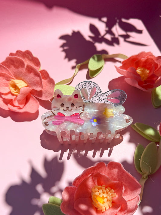 Fairy Cat Hair Claw Clip