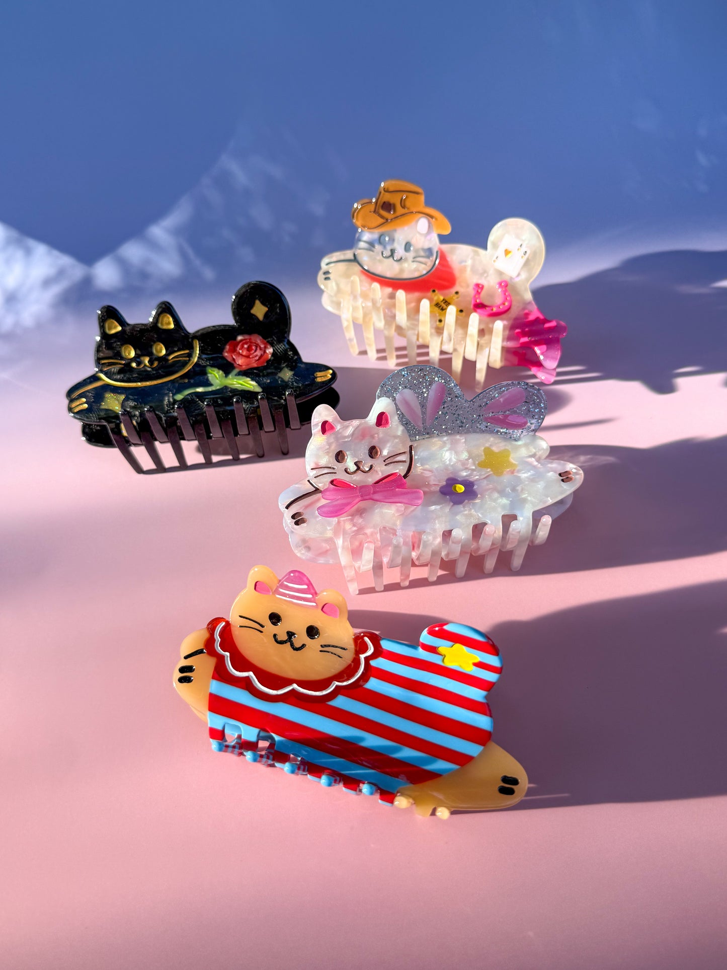 Cowgirl Cat Hair Claw Clip