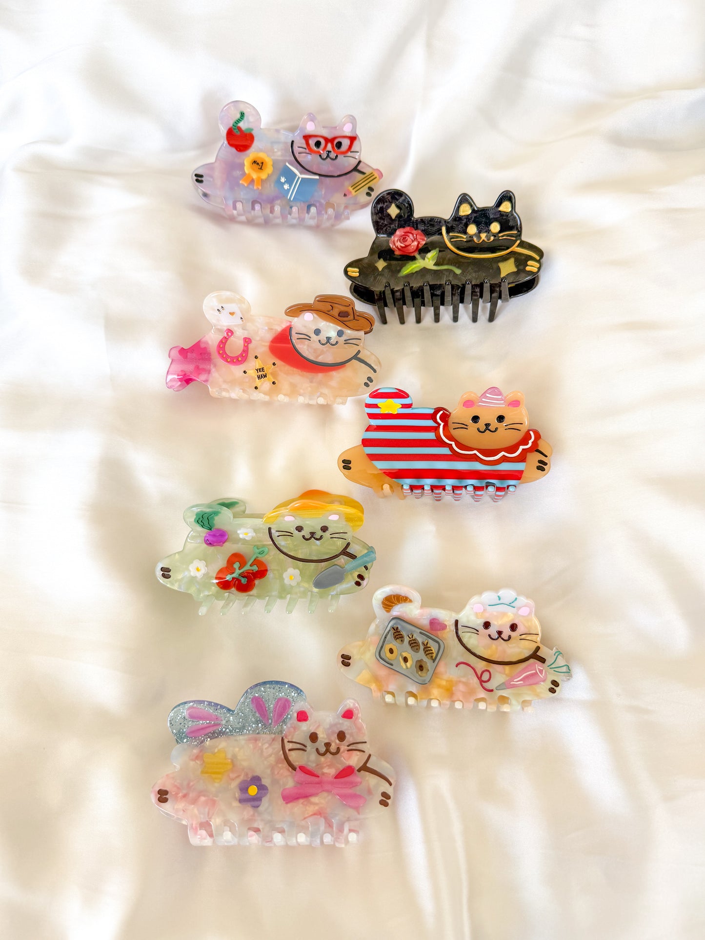 Cowgirl Cat Hair Claw Clip