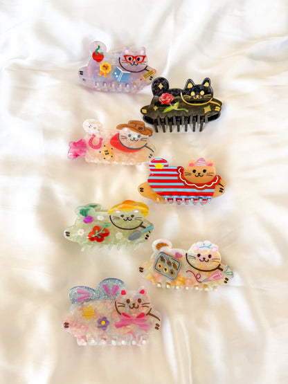 Cowgirl Cat Hair Claw Clip
