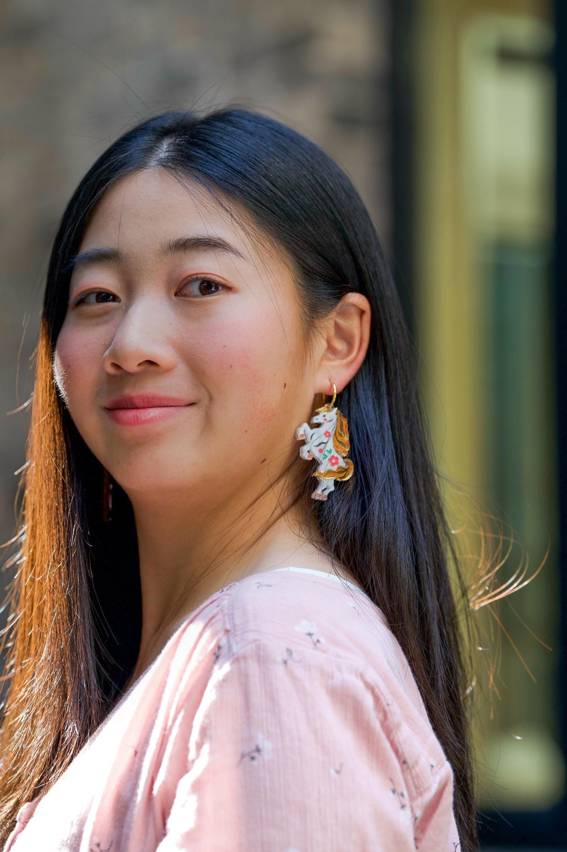 Horse Earrings//Statement Acrylic Earring//Lunar New Year Earrings//Chinese New Year Earrings//Animal Earrings//Chinese Zodiac//