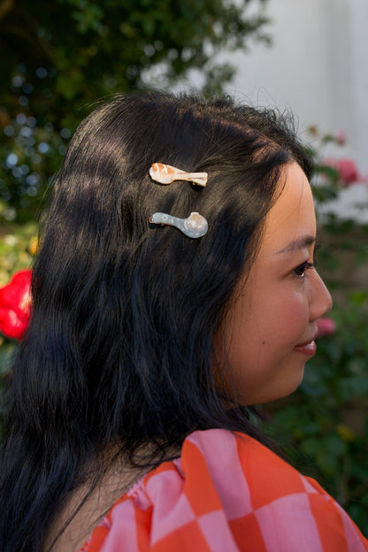 Mini Dim Sum Sushi Clip/Brooch Set//Cute Asian Food Hair Accessory for Women//Stylish Foodie Gift//Trendy Hair Claw//Gift for Fashion Lover