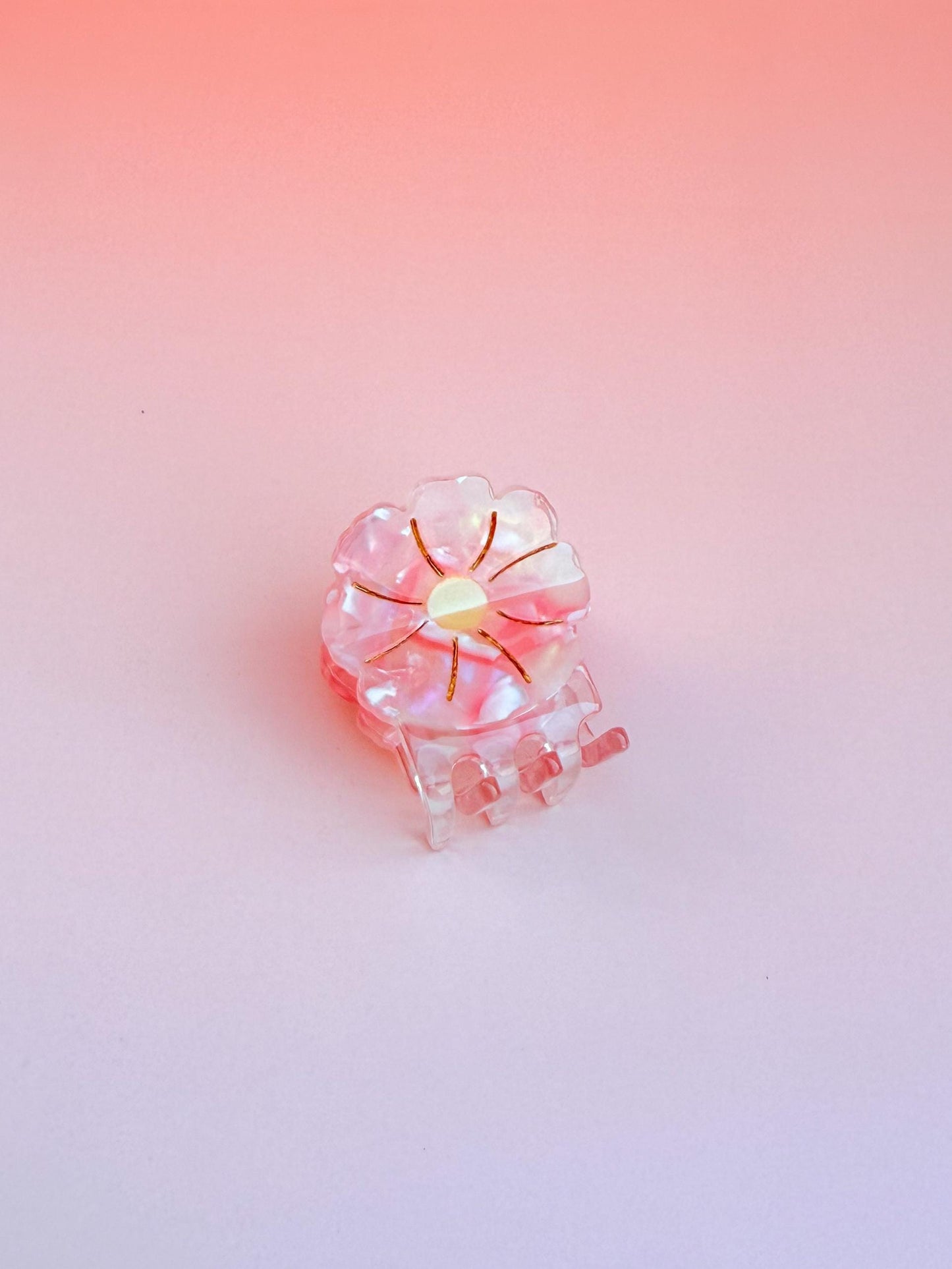 Mini Cherry Blossom Hair Claw Clip//Cute Pink Flower Hair Accessory for Women//Stylish Floral Gift//Trendy Hair Claw//Gift for Fashion Lover