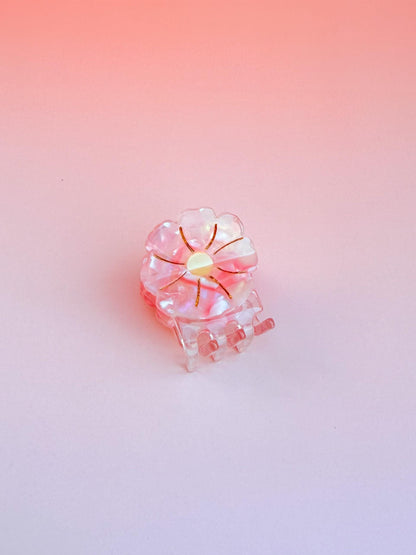 Mini Cherry Blossom Hair Claw Clip//Cute Pink Flower Hair Accessory for Women//Stylish Floral Gift//Trendy Hair Claw//Gift for Fashion Lover