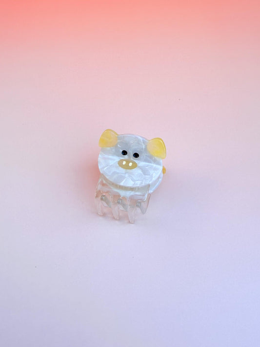 Mini Pig Bao Claw Clip//Cute Asian Food Hair Accessory for Women//Stylish Foodie Gift//Trendy Hair Claw//Gift for Fashion Lover
