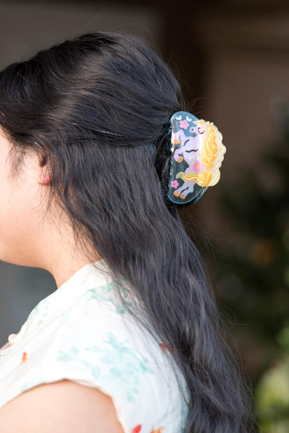 Lucky Horse Hair Claw Clip: Cellulose Acetate Year of the HorseAnimal Accessory
