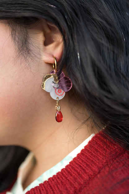 Lucky Horse Earrings: Acrylic Lunar New Year Statement Jewelry
