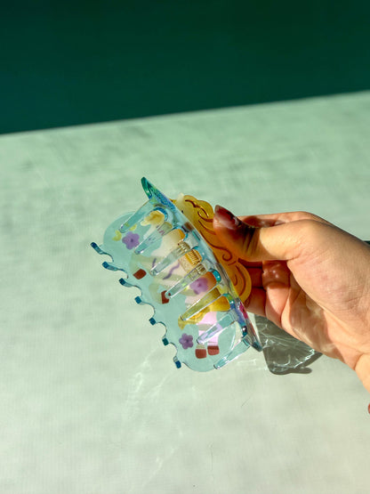 Lucky Horse Hair Claw Clip: Cellulose Acetate Year of the HorseAnimal Accessory