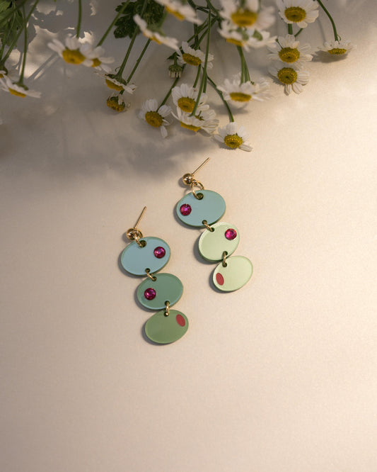 Olive Earrings//Statement Earring//Acrylic Earring//Summer Earrings//Summer Vibe