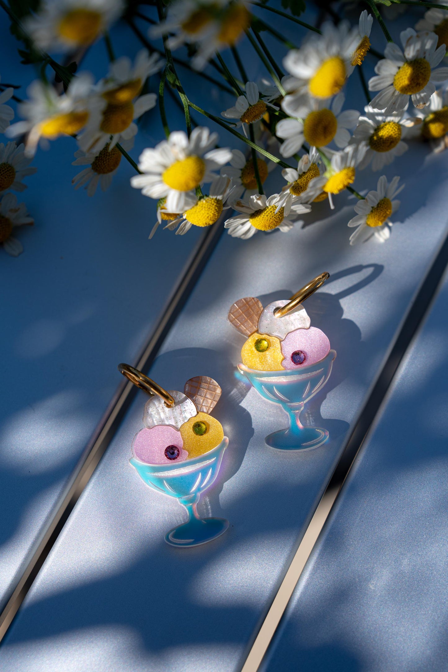 Summer Gelato Earrings//Statement Earring//Acrylic Earring//Summer Earrings//Summer Vibe