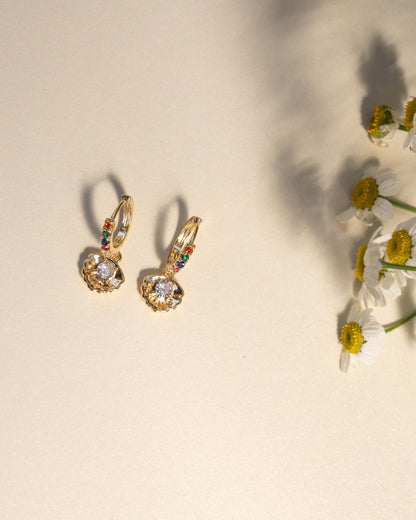 Shiny Seashell Earrings//Statement Earring//Acrylic Earring//Summer Earrings//Summer Vibe