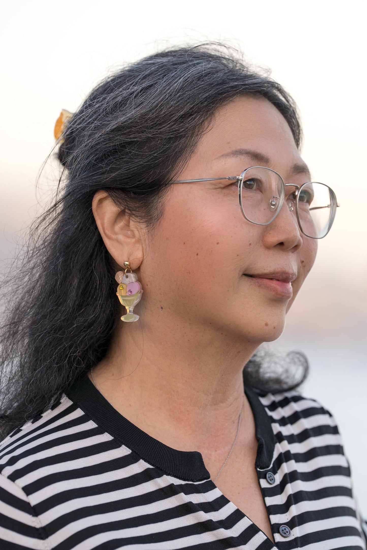 Summer Gelato Earrings//Statement Earring//Acrylic Earring//Summer Earrings//Summer Vibe