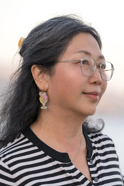 Summer Gelato Earrings//Statement Earring//Acrylic Earring//Summer Earrings//Summer Vibe