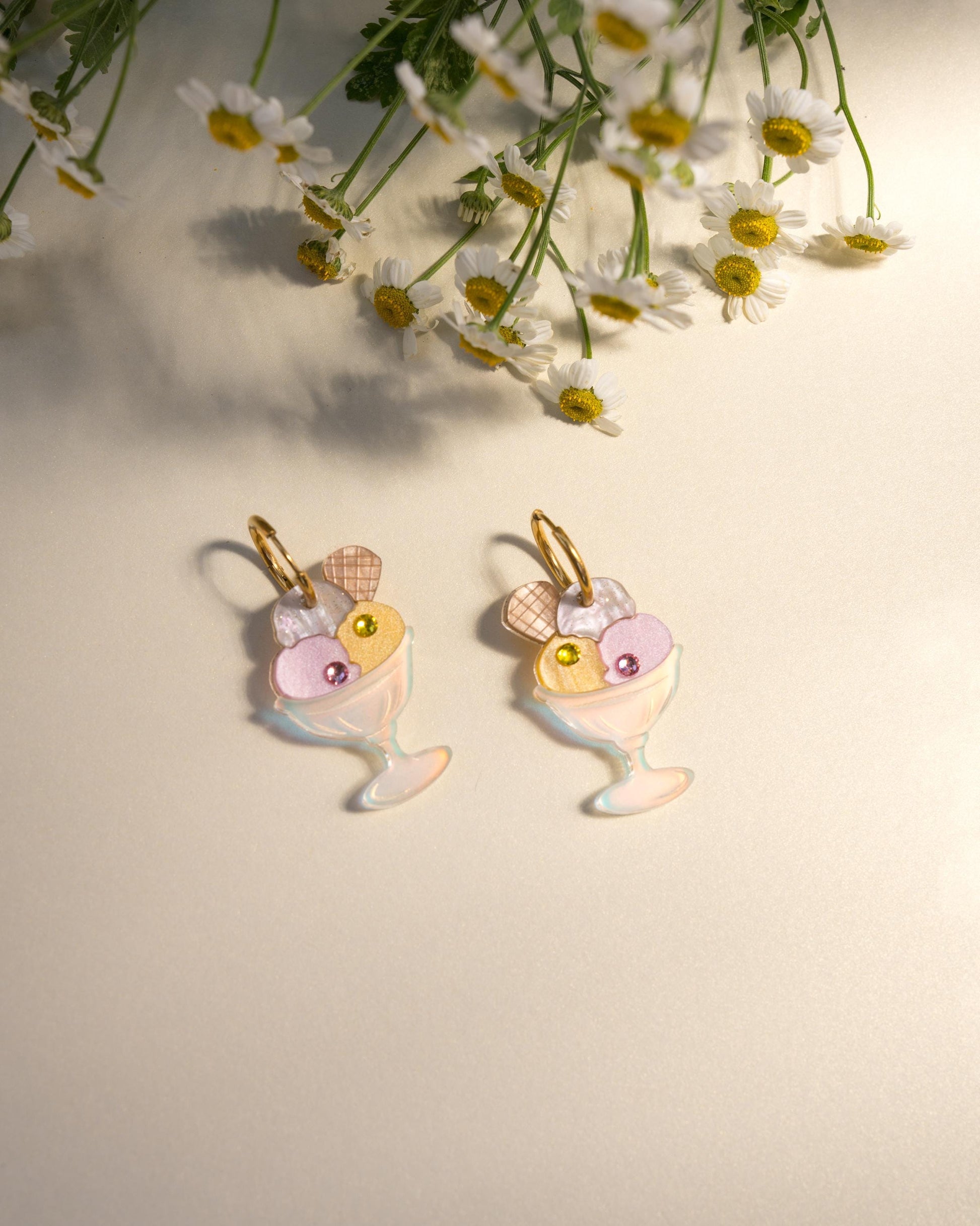 Summer Gelato Earrings//Statement Earring//Acrylic Earring//Summer Earrings//Summer Vibe