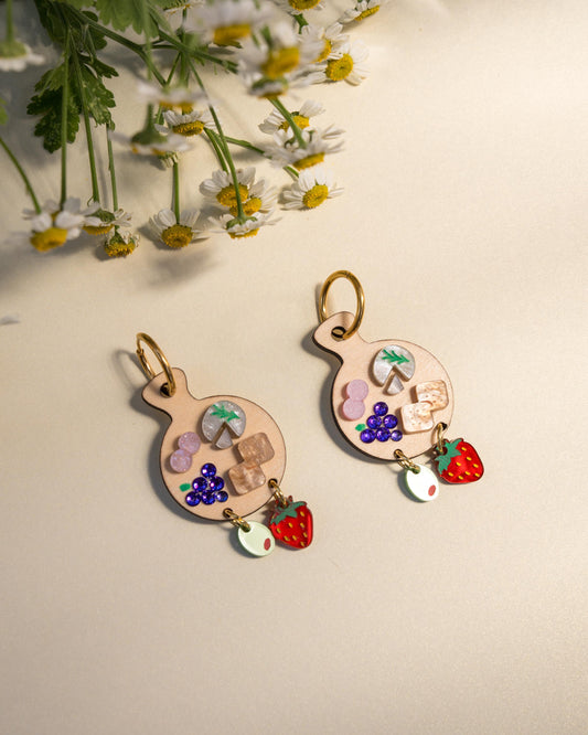 Charcuterie Board Earrings//Statement Earring//Acrylic Earring//Summer Earrings//Summer Vibe
