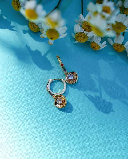 Shiny Seashell Earrings//Statement Earring//Acrylic Earring//Summer Earrings//Summer Vibe