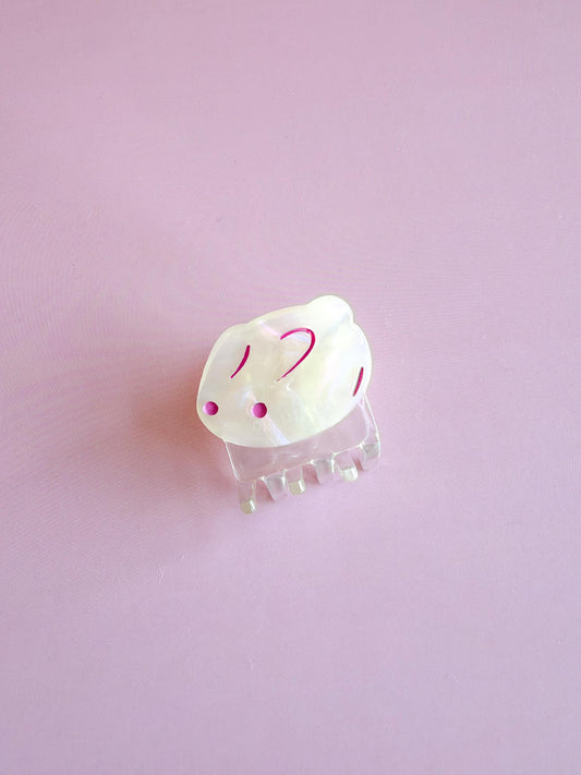 Mini Bunny Mochi Claw Clip//Cute Asian Food Hair Accessory for Women//Stylish FoodieGift//Trendy Hair Claw//Gift for Fashion Lover