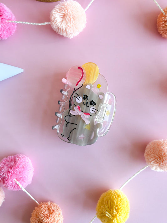 Balloon Party Cat Hair Claw Clip
