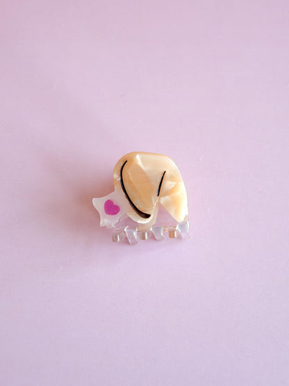 Mini Fortune Cookie Claw Clip//Cute Asian Food Hair Accessory for Women//Stylish FoodieGift//Trendy Hair Claw//Gift for Fashion Lover