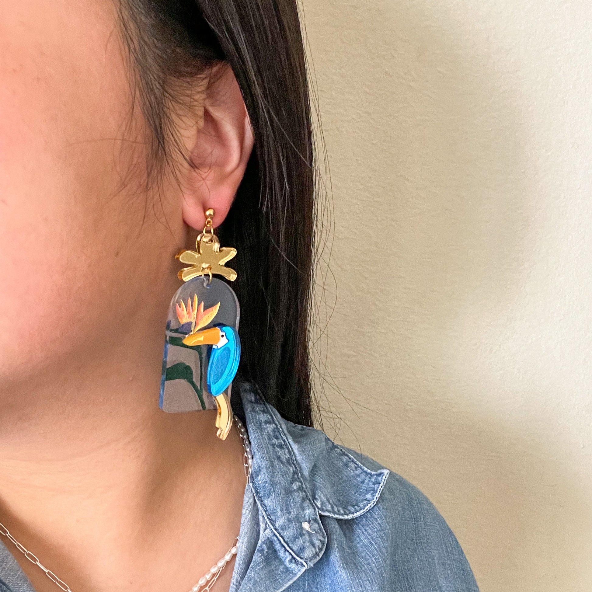 Rainforest Toucan Earring