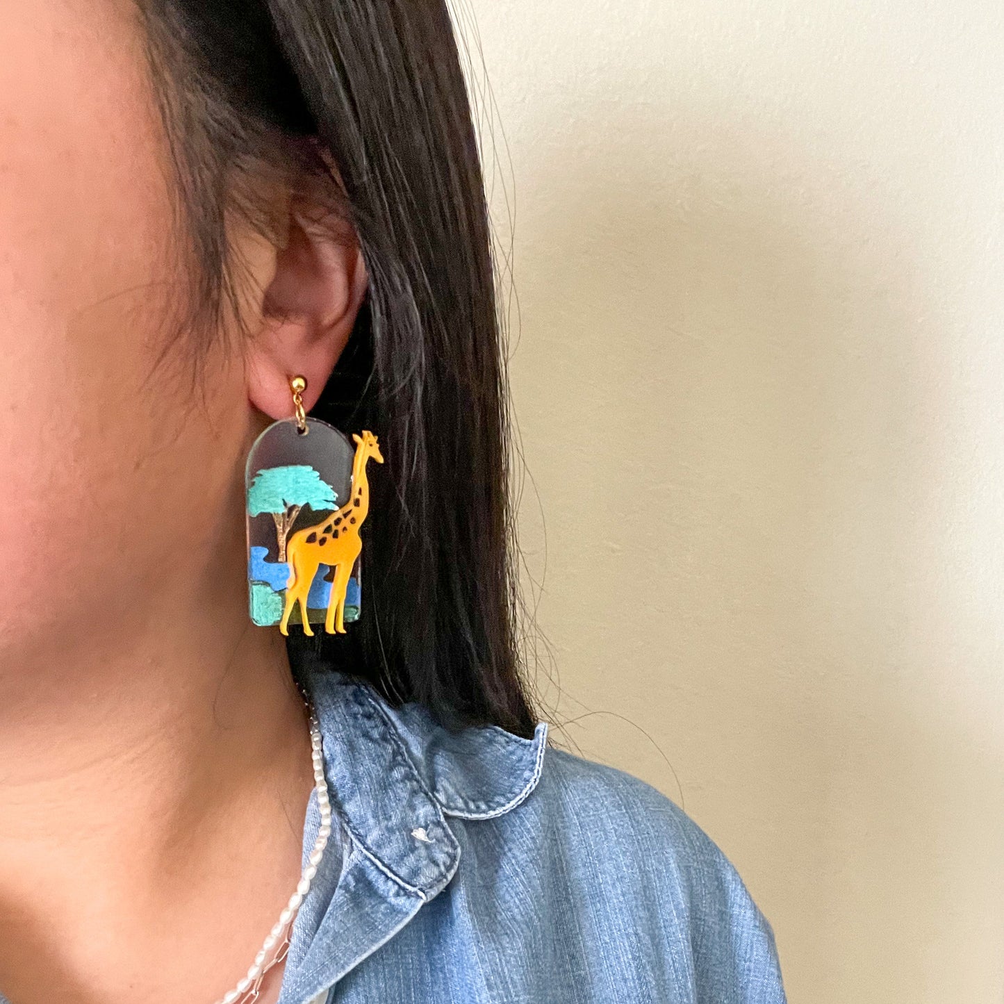 Safari Giraffe Earring