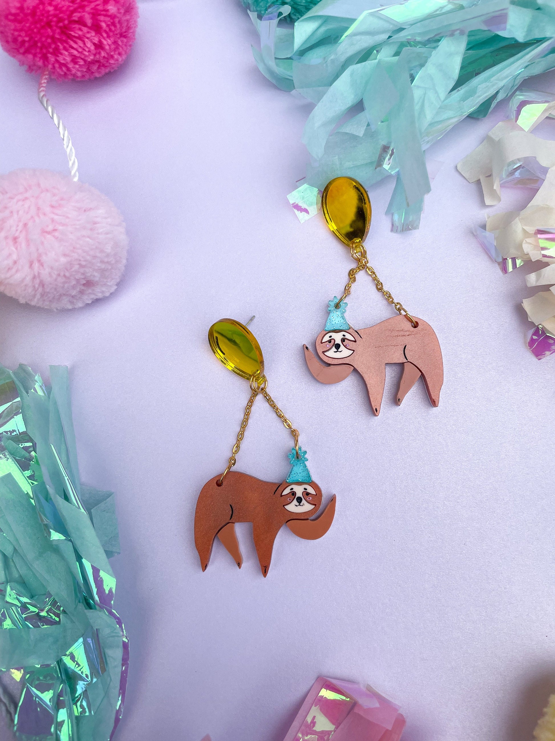 Party Sloth Dangle