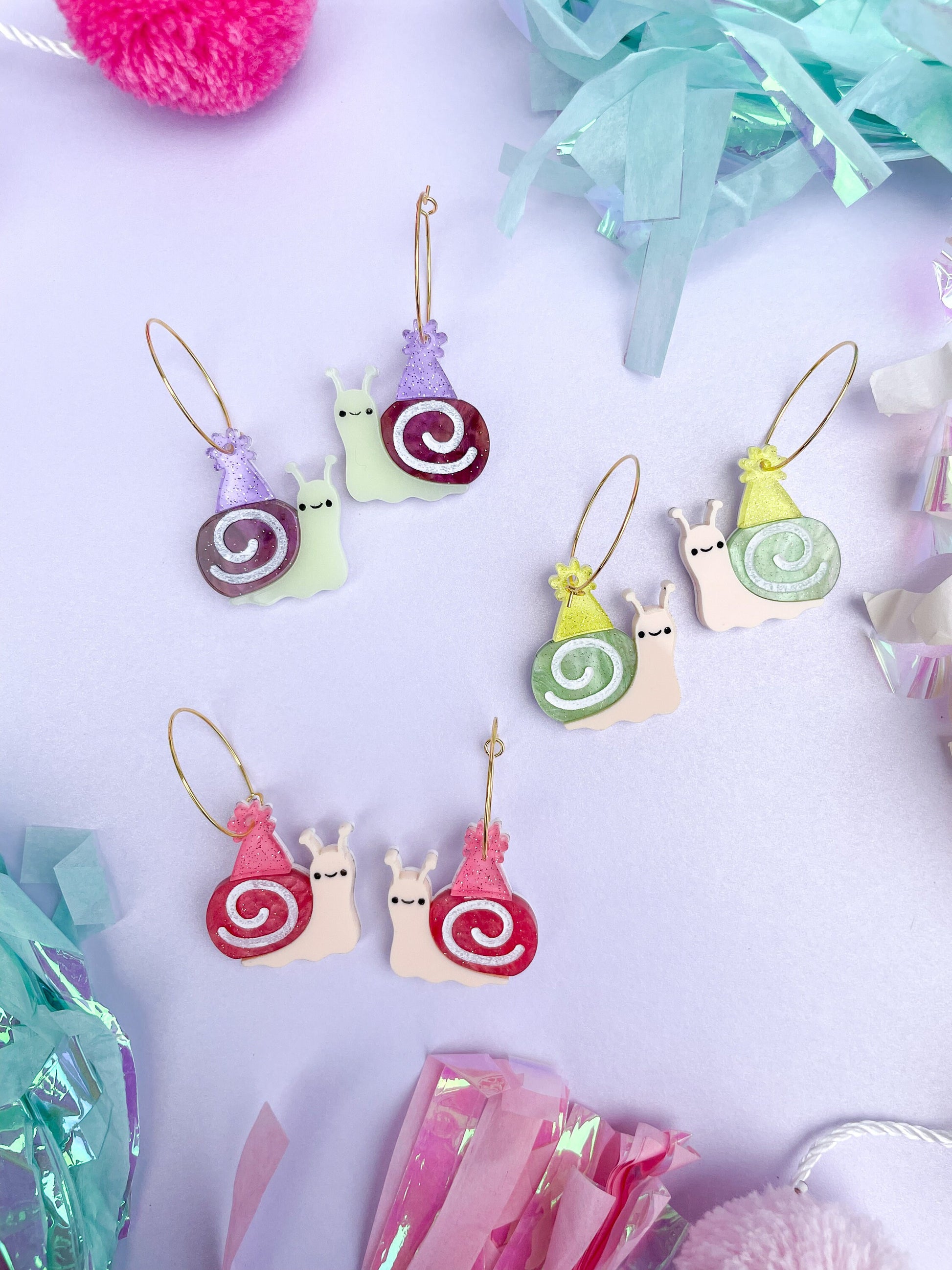 Party Snail Dangle