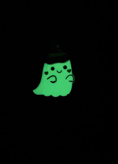 Glow in the Dark Witchy Ghost Sticker