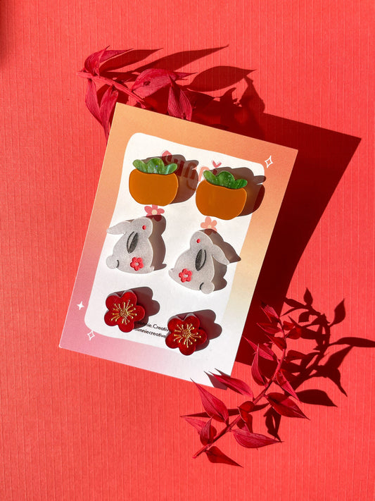 Year of the Rabbit Studs