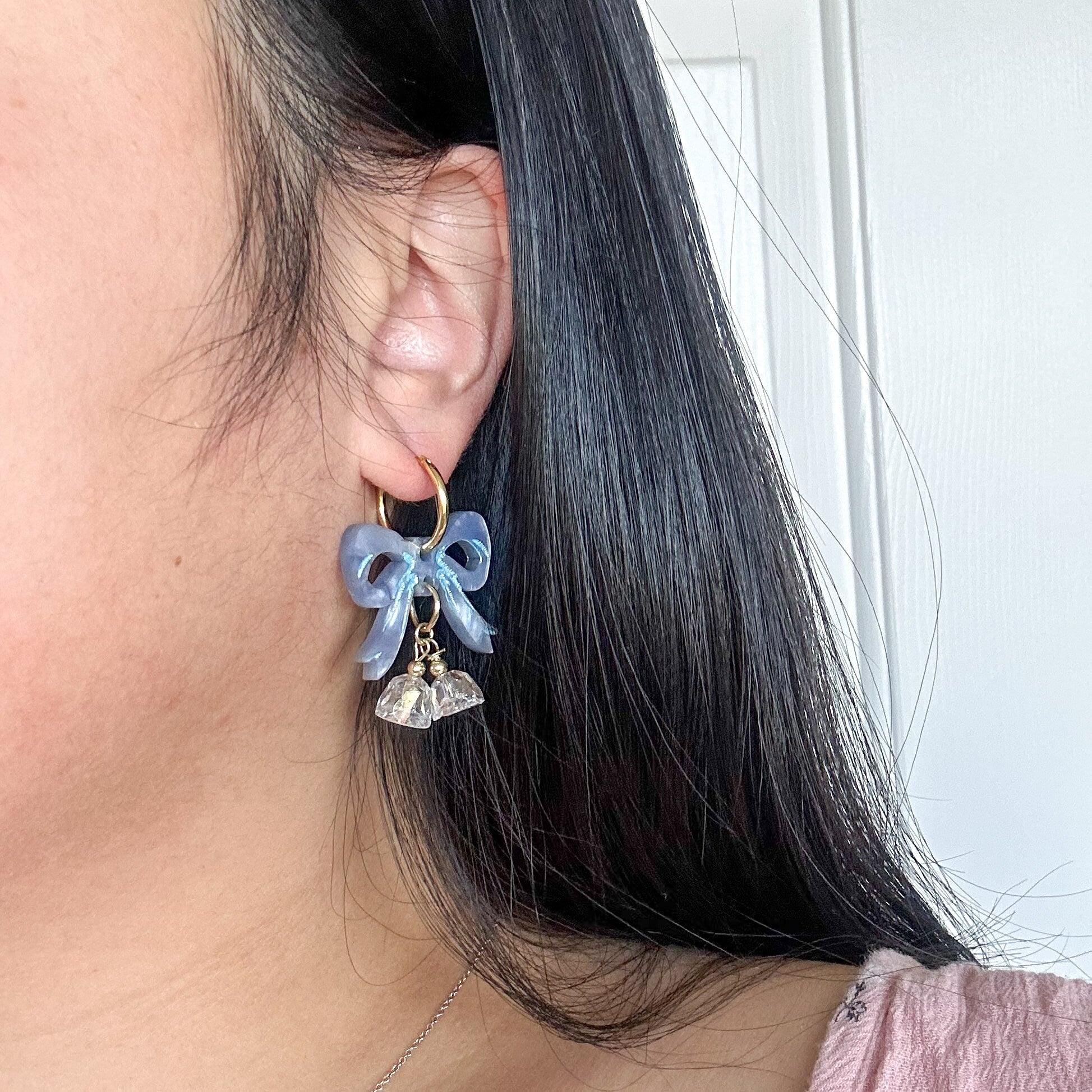 Derby Jockey Silks Bright Blue Stripe Earrings – Lulubelles Boutique